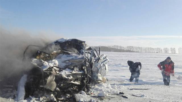 Дтп на автодороге Шипуново - Поспелиха в Алтайском крае 27 ноября 2016