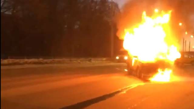 Дтп с пожаром на проспекте Победы в Пензе 12 декабря 2016