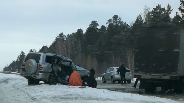 Страшное дтп на трассе М53 «Сибирь» под Ангарском 18 декабря 2016