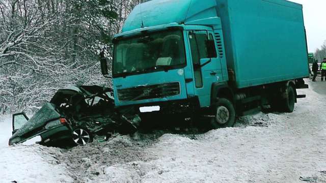 Дтп с грузовиком на трассе М5 «Урал» в Сасовском районе 5 января 2017