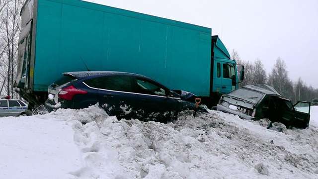 Дтп с грузовиком на трассе М5 «Урал» в Сасовском районе 5 января 2017