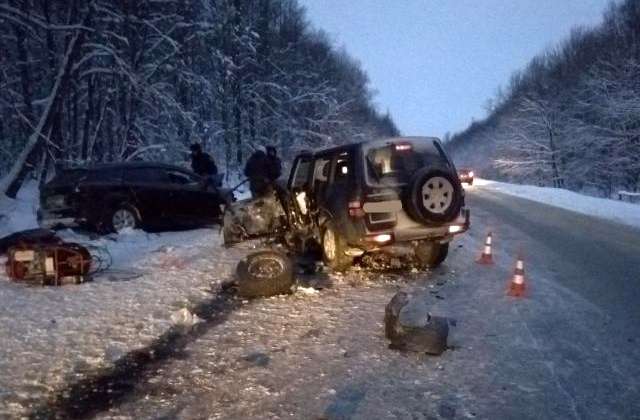 Страшная авария на трассе М5 «Урал» в Щацком районе 8 января 2017