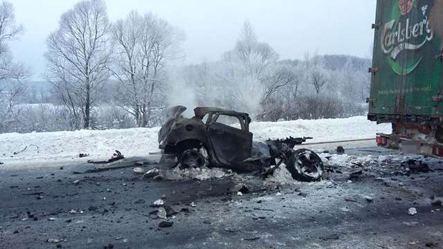 Дтп с грузовиком на трассе «Самара - Челябинск» в Туймазинском районе 9 января 2017