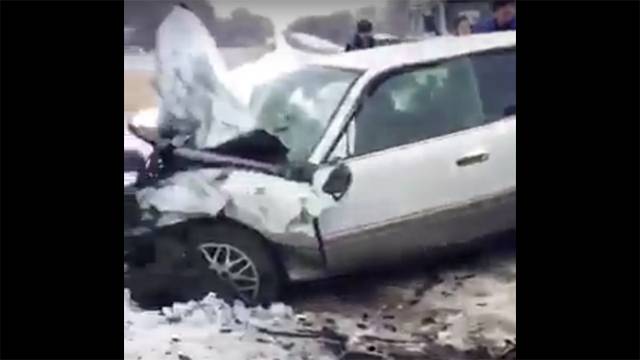 Дтп с фурой на трассе «Хабаровск - Биробиджан» у поселка Волочаевка в ЕАО 15 января 2017