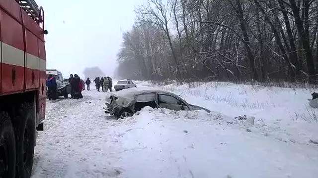 Серьезное дтп на трассе «Воронеж - Луганск» в Острогожском районе 16 января 2017