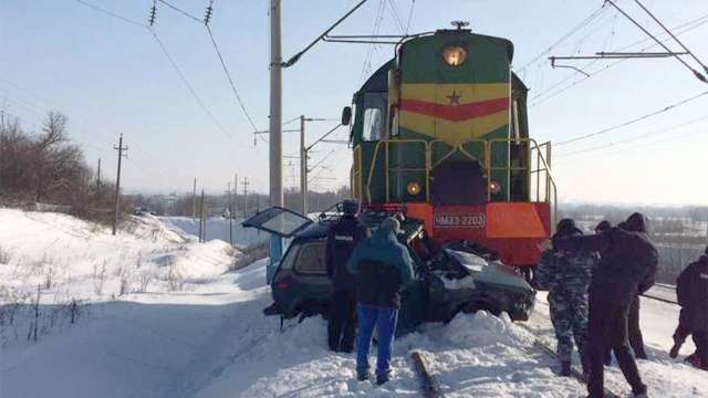 Дтп на ж/д переезде в Валуйском районе Белгородской области 19 января 2017