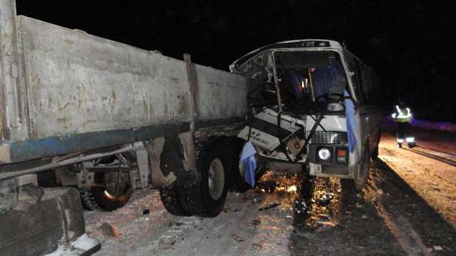 Дтп с автобусом на трассе «Козьмодемьянск - Большой Сундырь» в Горномарийском районе 27 января 2017