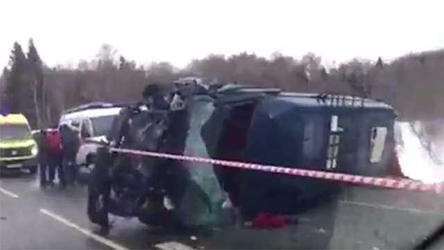 Серьезная авария на трассе М9 «Балтия» в Волоколамском районе 28 января 2017