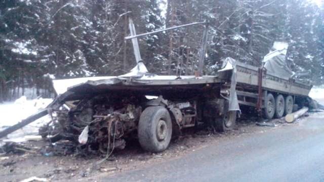 Дтп с грузовиками на трассе А108 в Киржачском районе 31 января 2017
