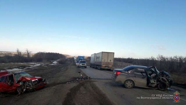 Дтп на трассе «Саратов - Волгоград» в Камышинском районе 5 марта 2017