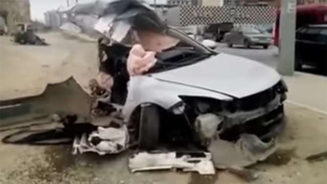 Страшное дтп в поселке Редукторный в Махачкале