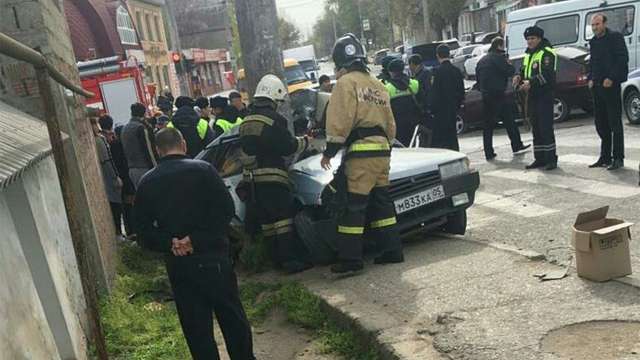Страшное дтп на улице Орджоникидзе в Махачкале