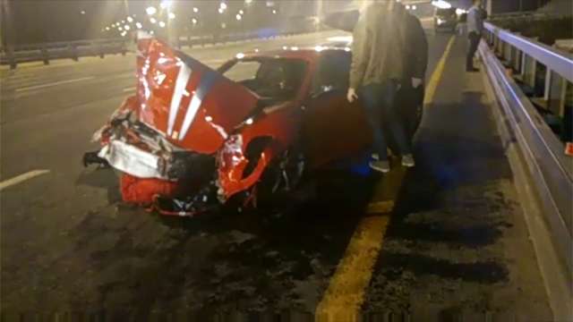 Страшное дтп с Феррари на Минском шоссе в Подмосковье