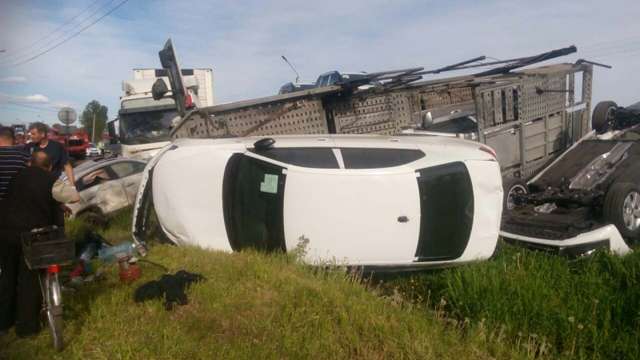 Страшное массовое дтп на трассе М7 «Волга» в поселке Ворша в Собинском районе
