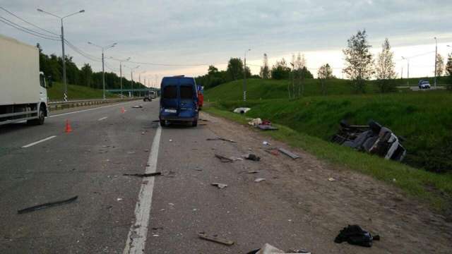Серьезное дтп с автобусом на трассе М2 «Крым» в Заокском районе