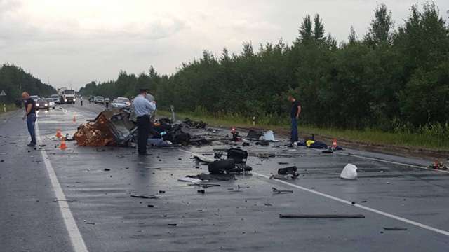 Страшное дтп с грузовиком на трассе «Сургут - Лянтор» в Сургутском районе