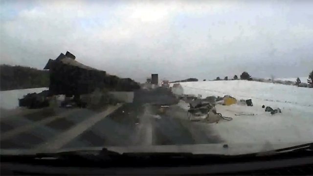 Страшное дтп с двумя грузовиками в Мензелинском районе Татарстана